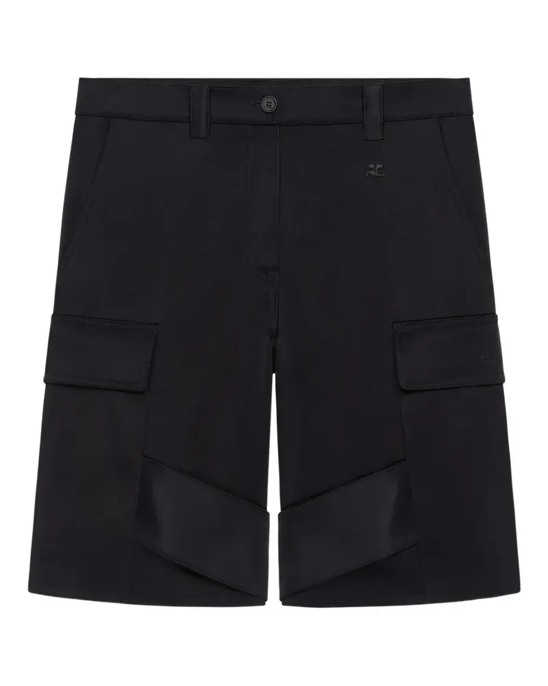 Courrèges Shorts mit Gürtelschlaufen - Schwarz Schwarz
