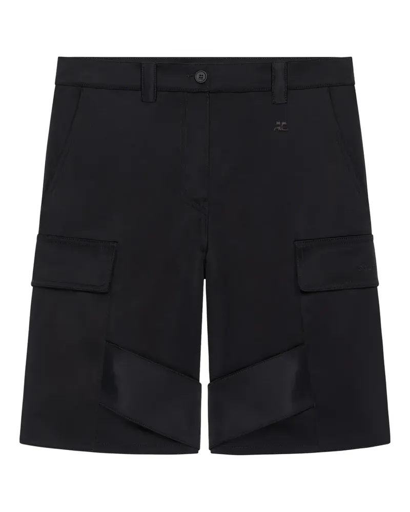 Courrèges Shorts mit Gürtelschlaufen - Schwarz Schwarz