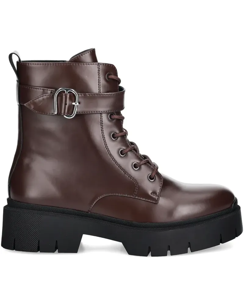 HUGO BOSS Stiefeletten mit Schnalle - Braun Braun
