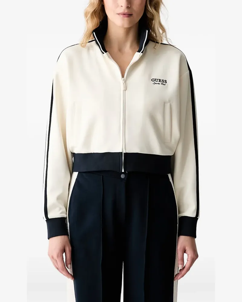 Guess Jacke mit Logo-Stickerei - Nude Nude