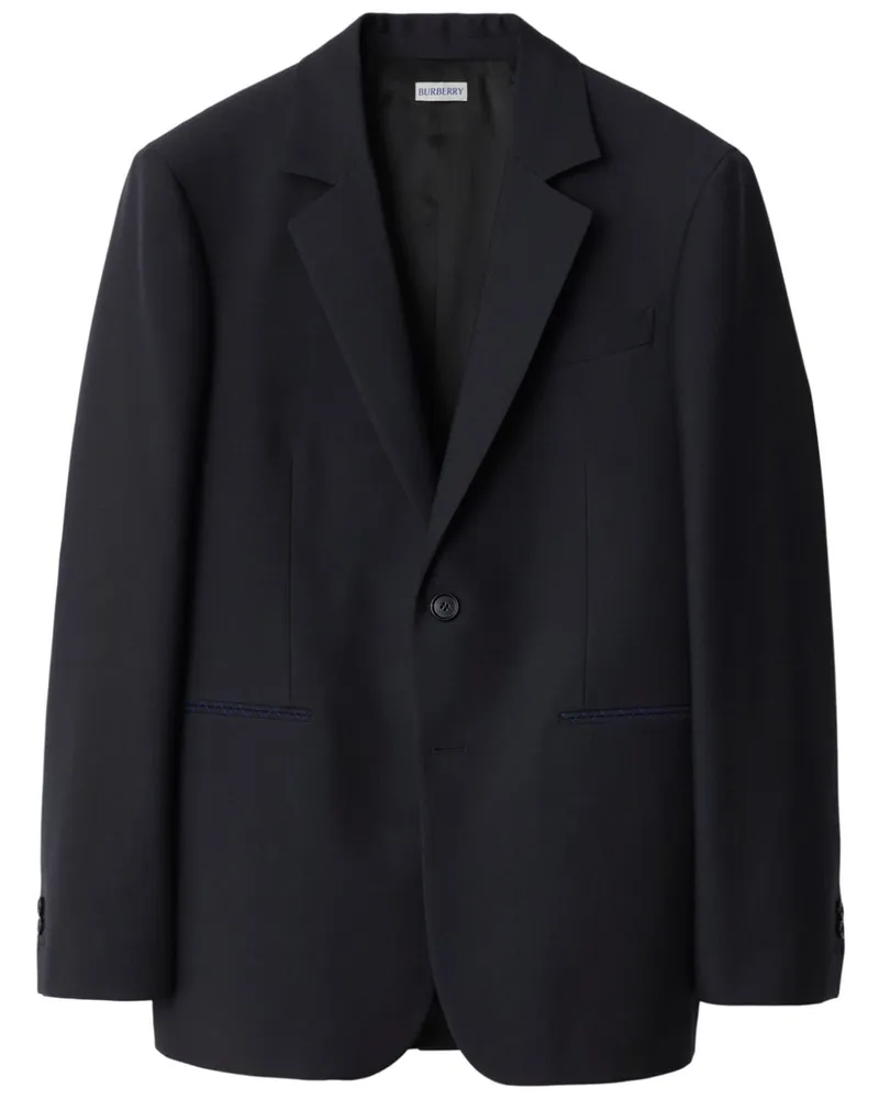 Burberry Klassische Wolljacke - Blau Blau
