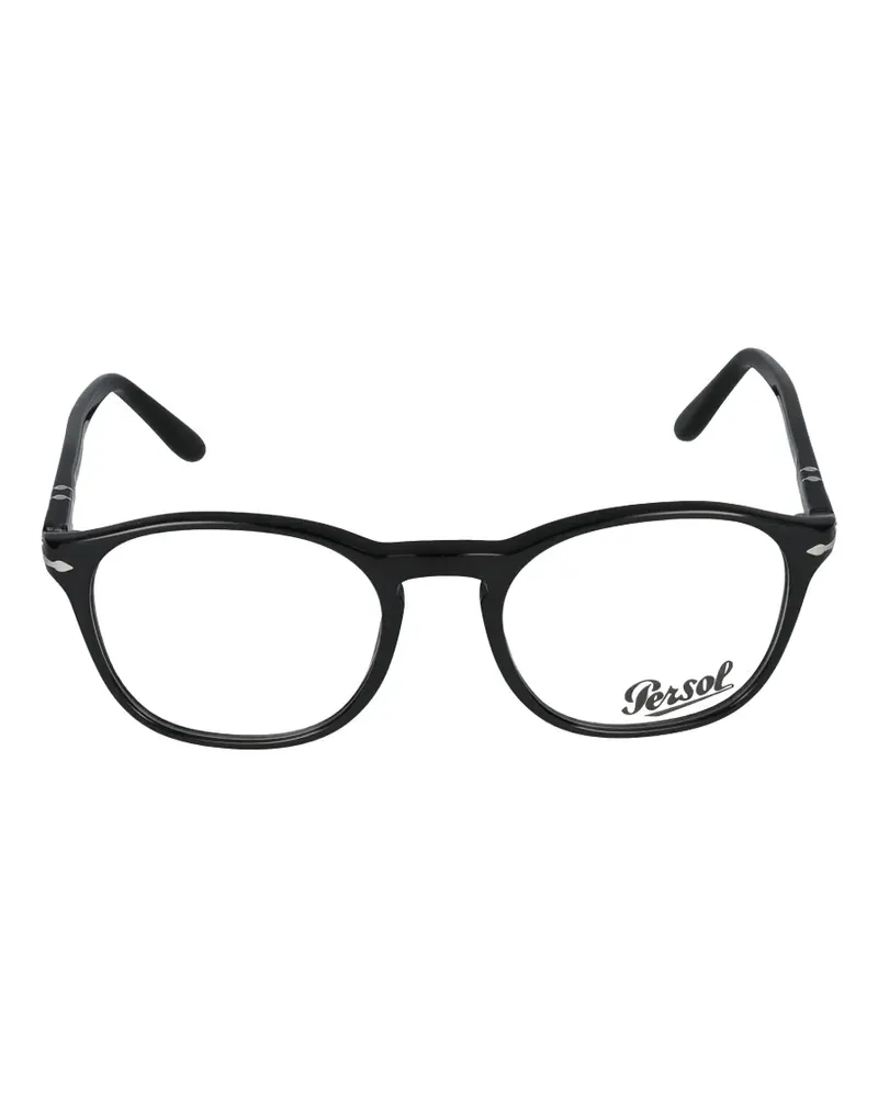 Persol round-frame glasses - Schwarz Schwarz