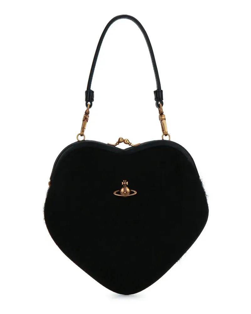 Vivienne Westwood Belle Tote Bag mit herzförmigem Rahmen - Schwarz Schwarz