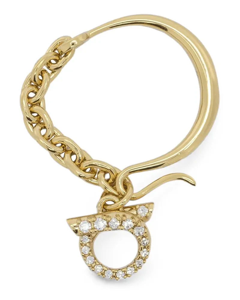 Ferragamo Gancini crystal-embellished necklace - Gold Gold