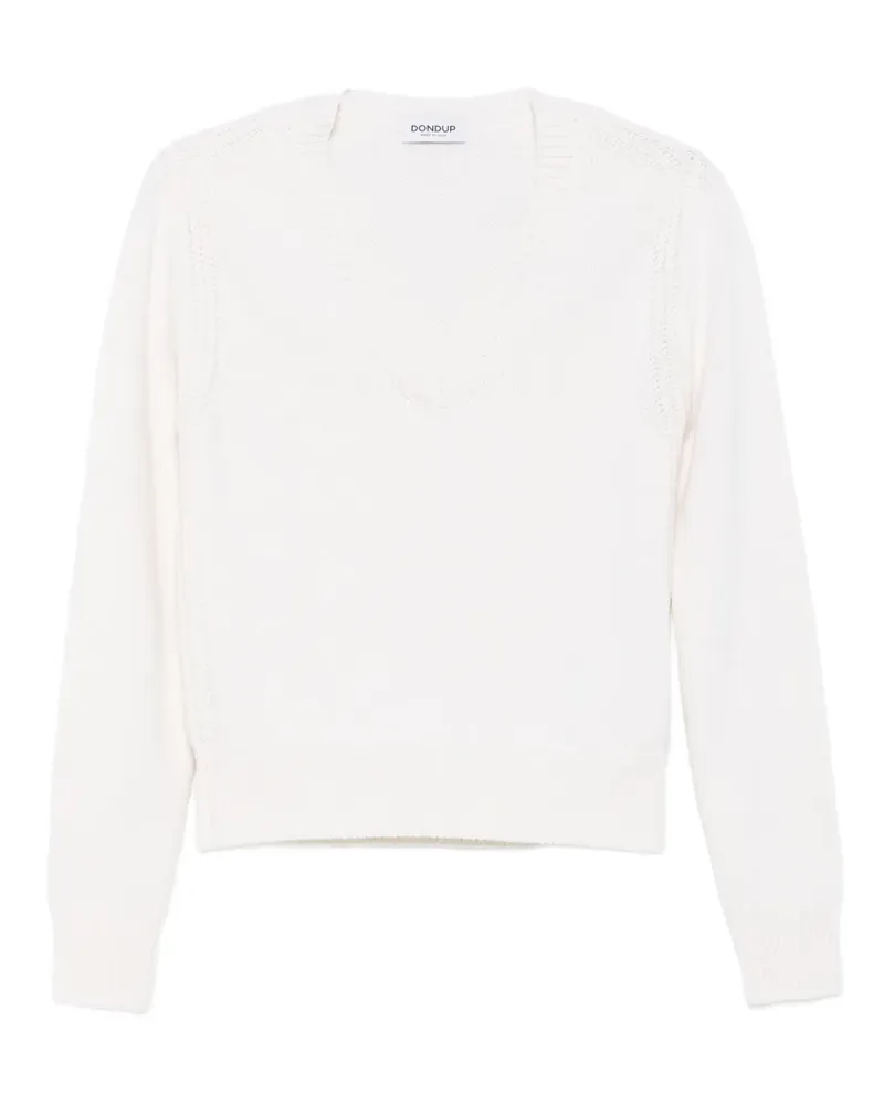 Dondup Pullover mit V-Ausschnitt - Weiß Weiß