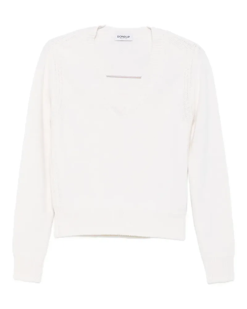 Dondup Pullover mit V-Ausschnitt - Weiß Weiß