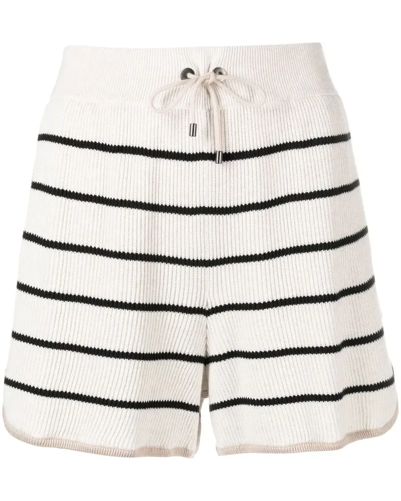 Brunello Cucinelli Gestreifte Bermudas - Nude Nude