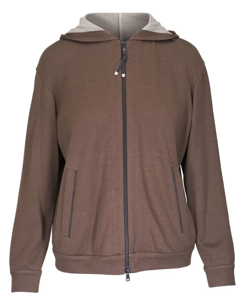 Brunello Cucinelli Cardigan mit Kapuze - Braun Braun