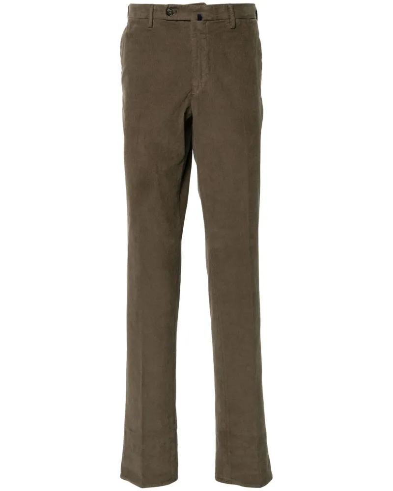 Incotex Straight-Leg-Hose aus Cord - Grün Grün