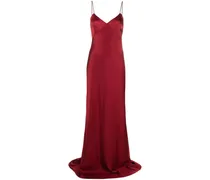 Abendkleid aus Satin - Rot