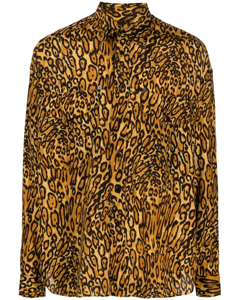 Moschino Hemd mit Leoparden-Print - Nude Nude