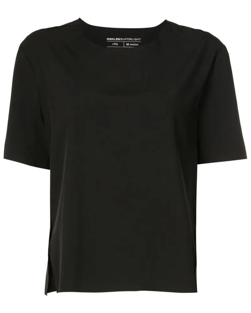 Osklen T-Shirt mit seitlichem Schlitz - Schwarz Schwarz