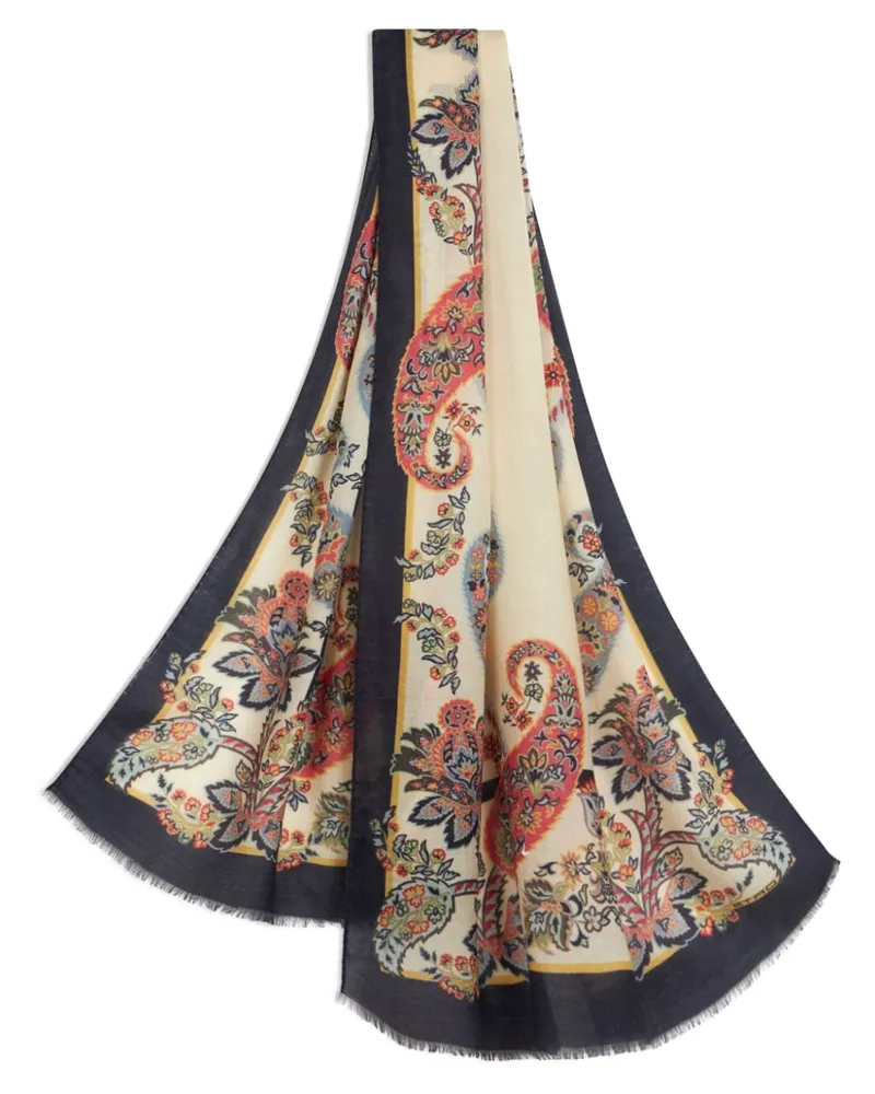 Etro Schal mit Paisley-Print - Nude Nude