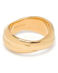 Missoma Lucy Williams Chunky Entwine ridge ring Gold