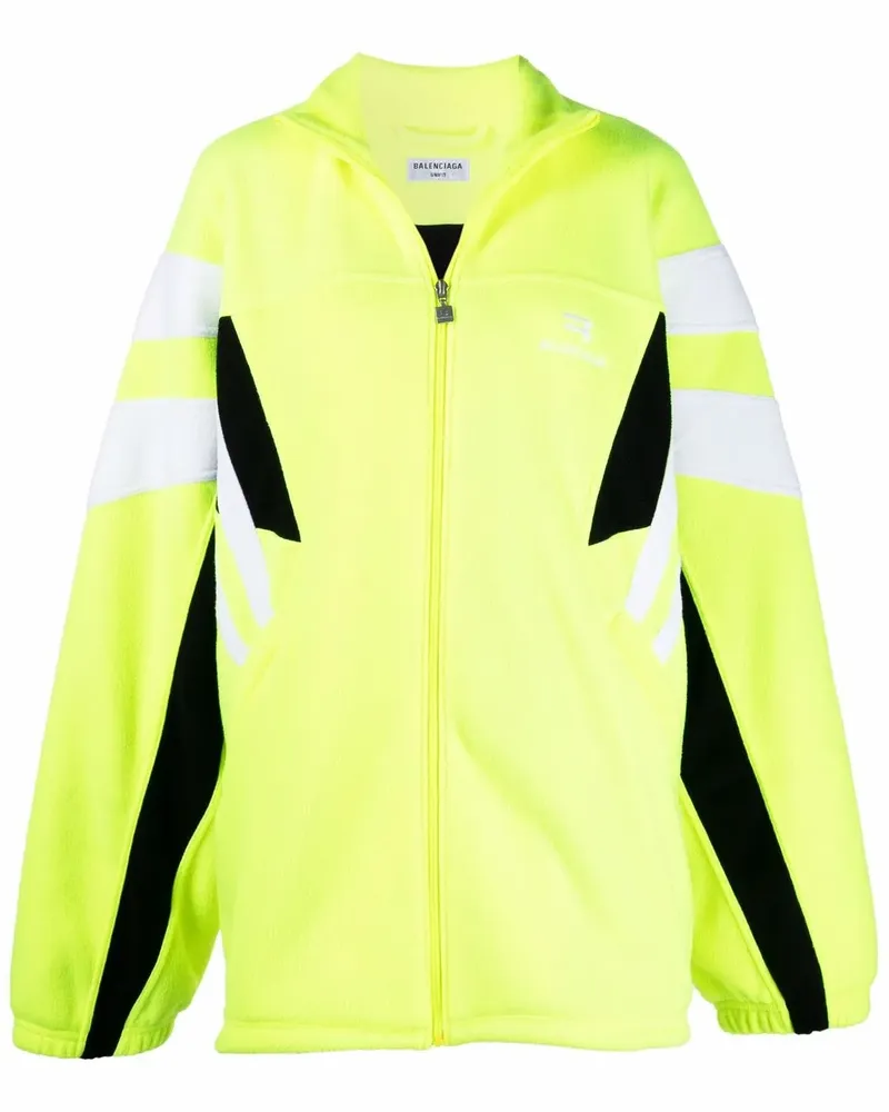 Balenciaga Sportjacke mit Logo-Stickerei - Gelb Gelb