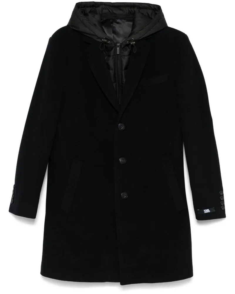 Karl Lagerfeld Mantel im Layering-Look - Blau Blau