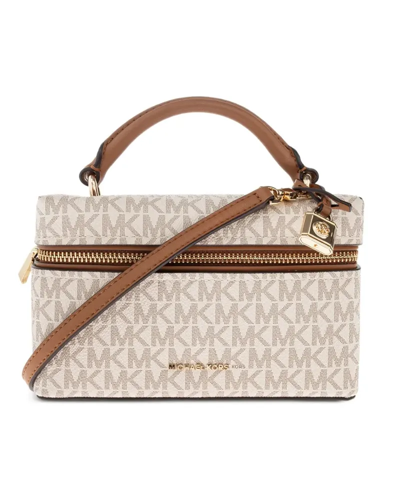Michael Kors Extra kleine Jana Umhängetasche mit Monogramm - Nude Nude