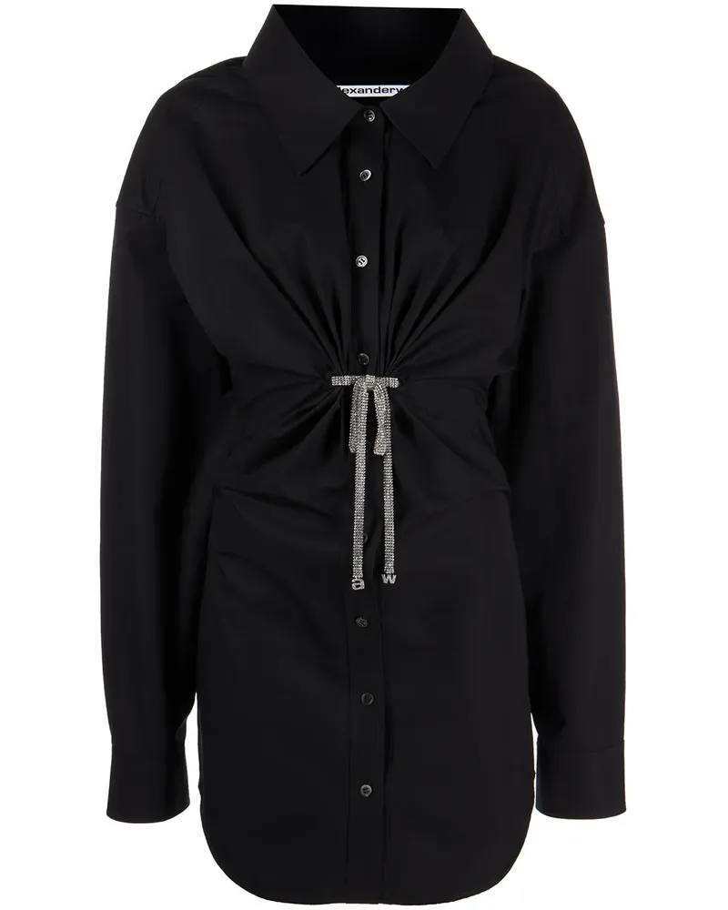 Alexander Wang Minikleid mit Kristallverzierung - Schwarz Schwarz