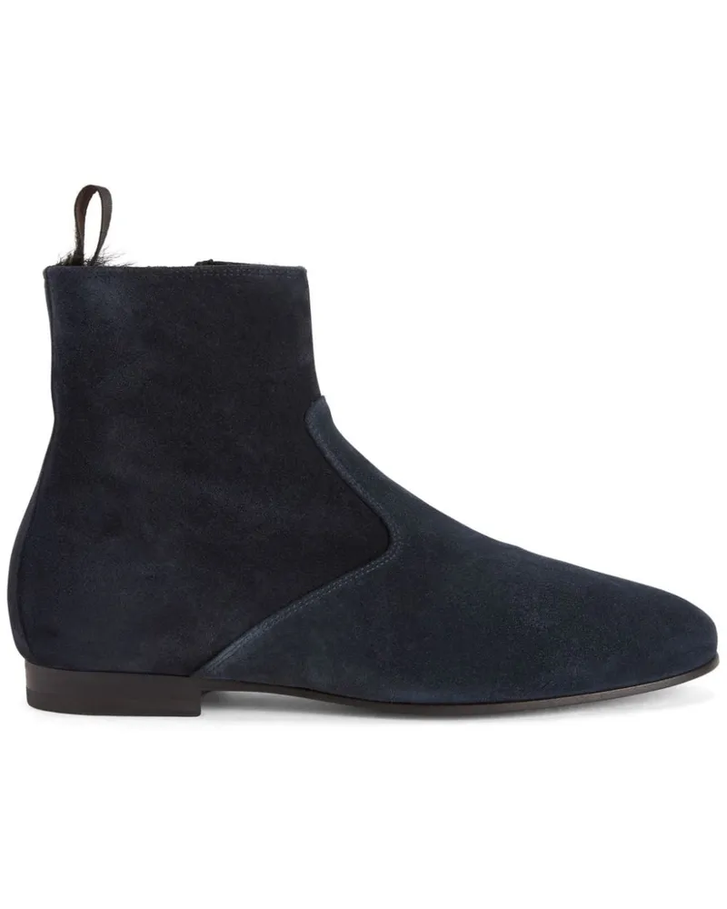 Giuseppe Zanotti Ron Stiefel mit mandelförmiger Kappe - Blau Blau
