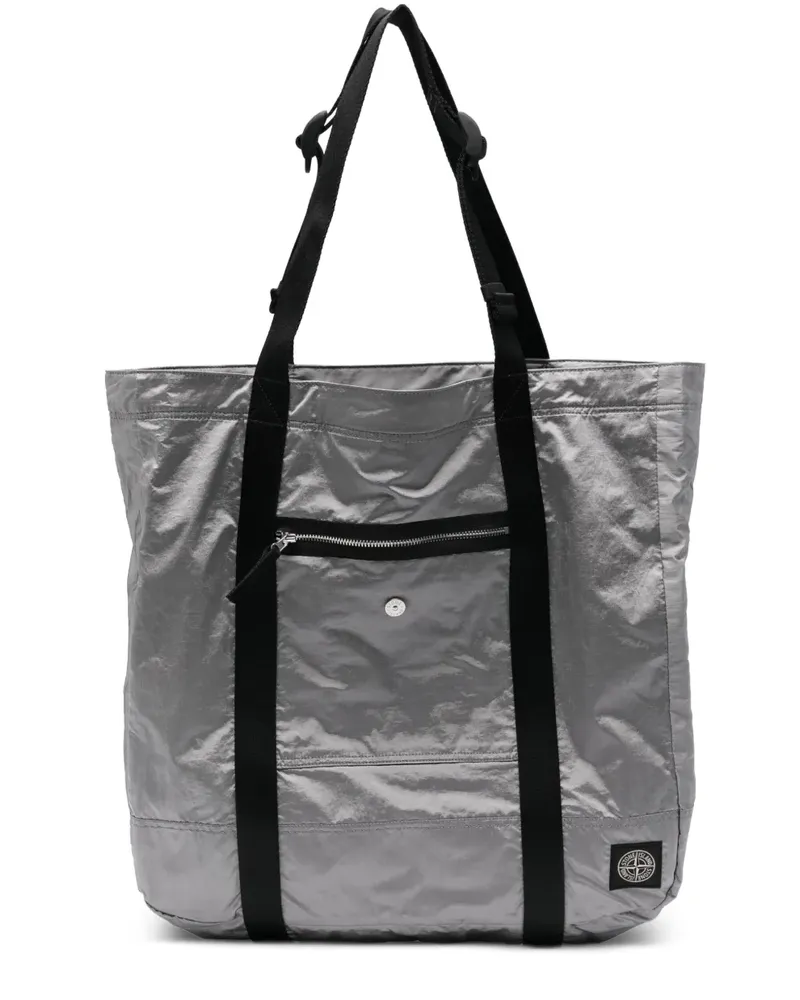 Stone Island Shopper mit Reißverschlusstasche - Grau Grau