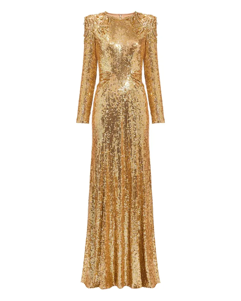 Jenny Packham Kleid mit Pailletten - Gold Gold