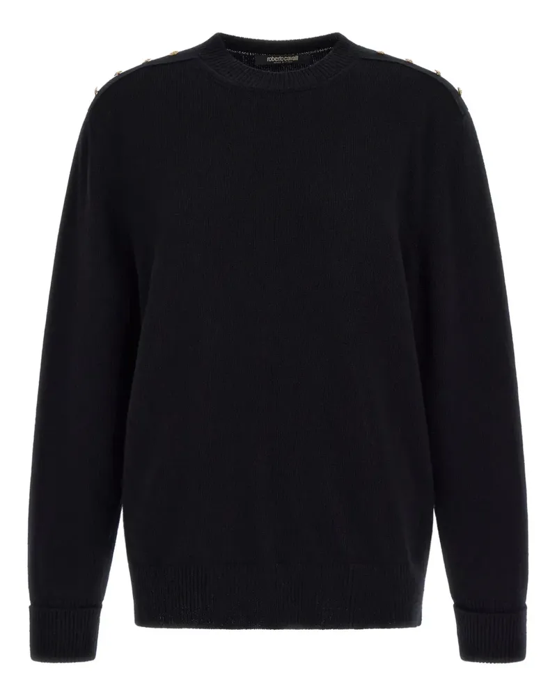 Roberto Cavalli Pullover mit Knöpfen - Schwarz Schwarz