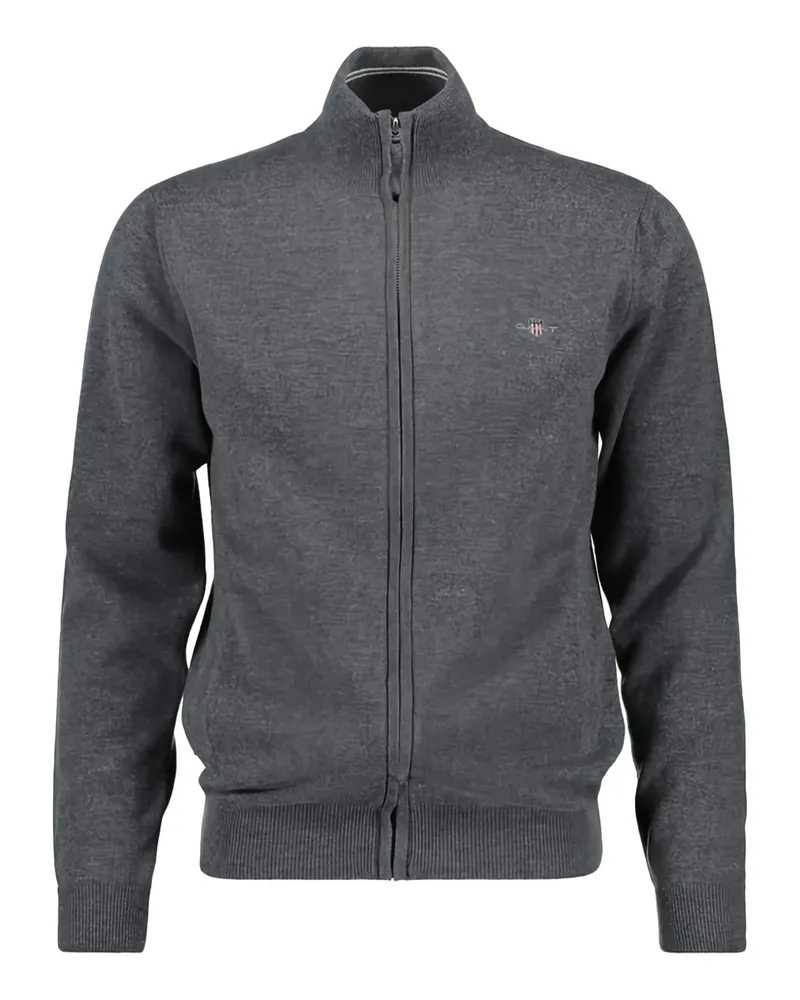 Gant Sweatshirt mit Reißverschluss - Grau Grau