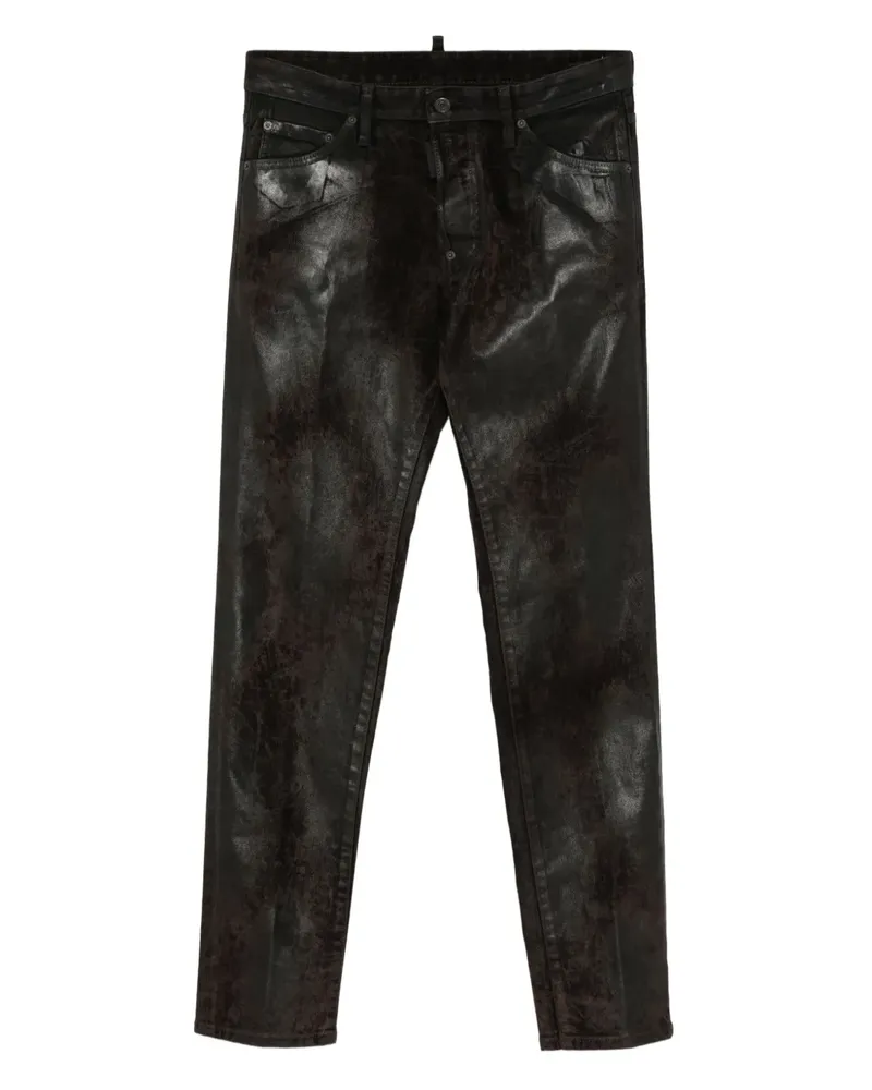 Dsquared2 Hose im Metallic-Look - Braun Braun