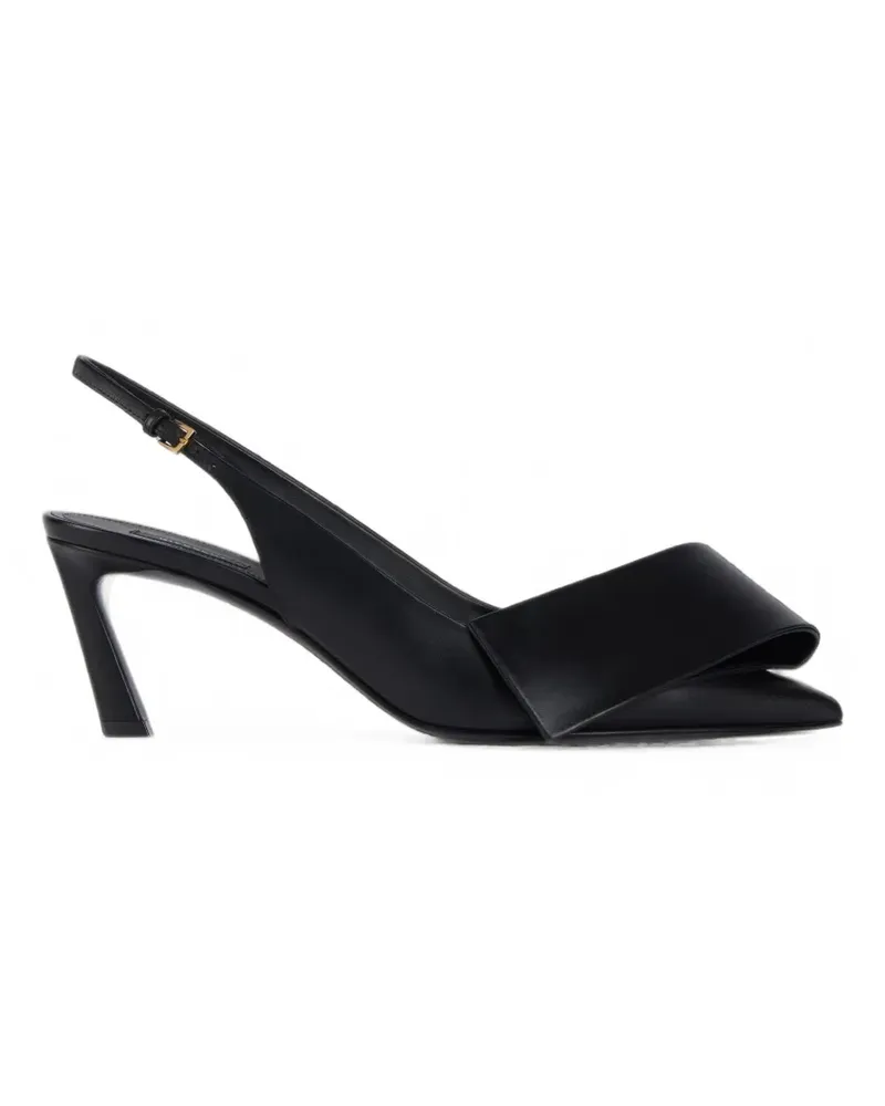 Givenchy Twisted Ribbon Slingback-Pumps aus Leder - Schwarz Schwarz