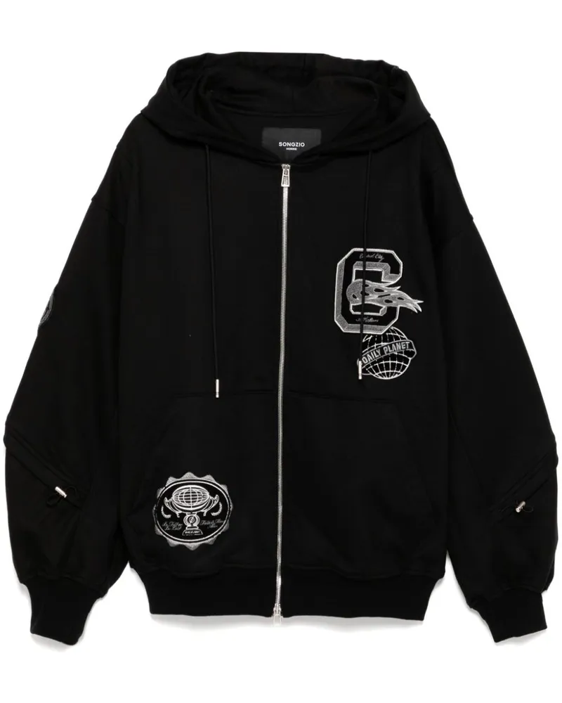SONGZIO Universe Pactwork Kapuzenjacke - Schwarz Schwarz