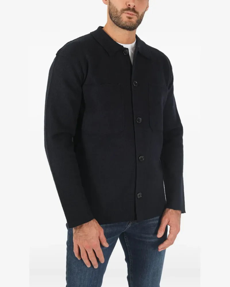 NN 07 Hemdjacke mit Knopfverschluss - Blau Blau