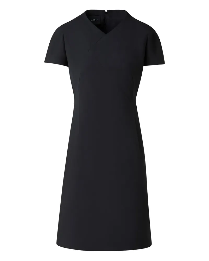 Akris Minikleid mit kurzen Ärmeln - Schwarz Schwarz