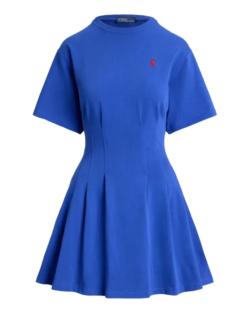 Ralph Lauren T-Shirtkleid mit Polo Pony-Stickerei - Blau Blau