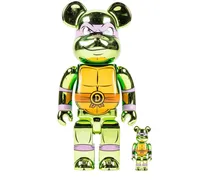 x Teenage Mutant Ninja Turtles Donatello BE@RBRICK 100% und 400% Figuren-Set - Grün