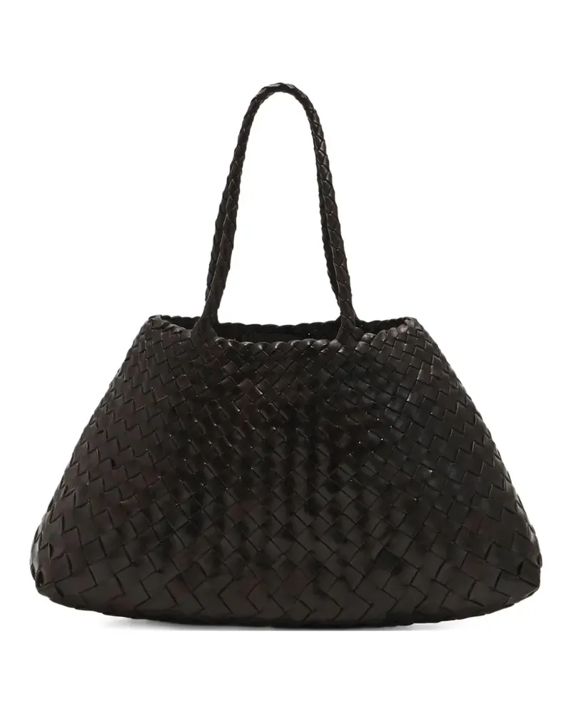 Dragon Diffusion big Santa Croce woven tote bag - Braun Braun