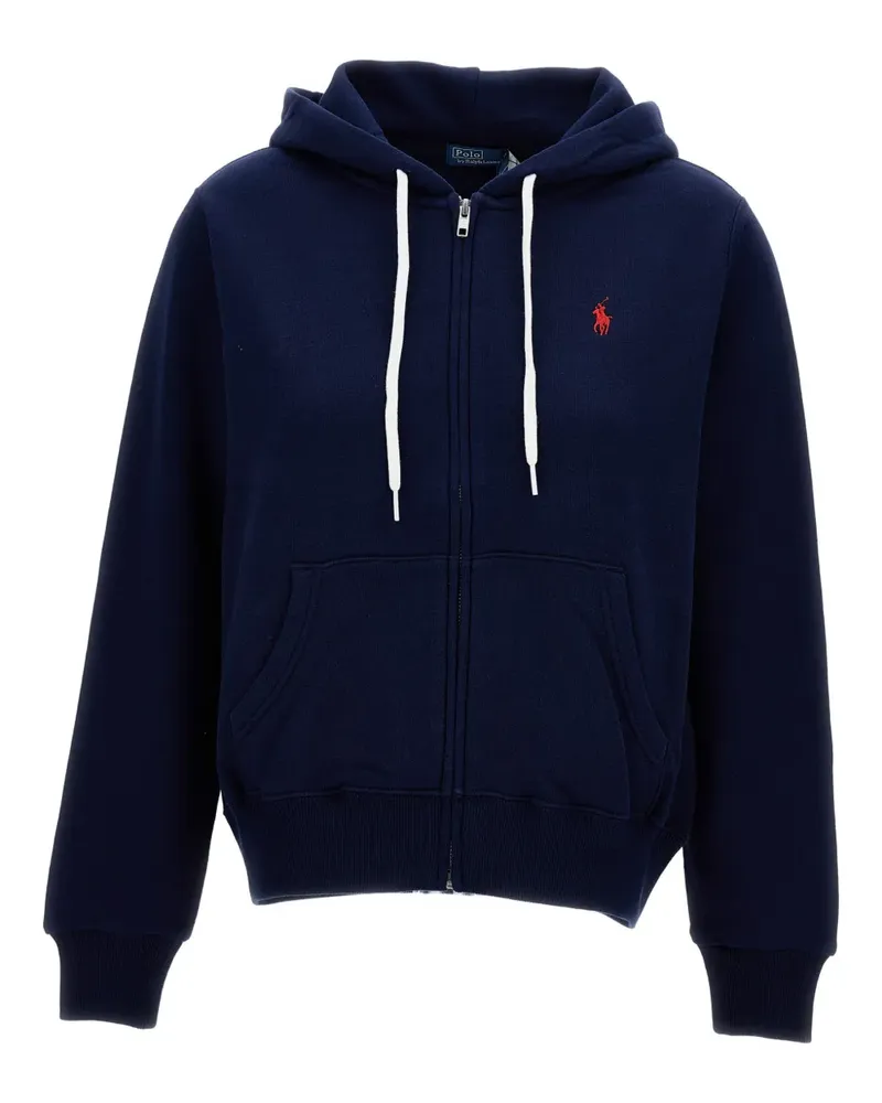 Ralph Lauren Kapuzenjacke mit Pony-Stickerei - Blau Blau