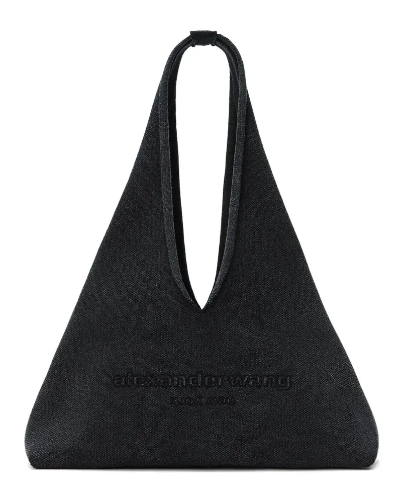Alexander Wang Tasche mit Logo-Schild - Schwarz Schwarz