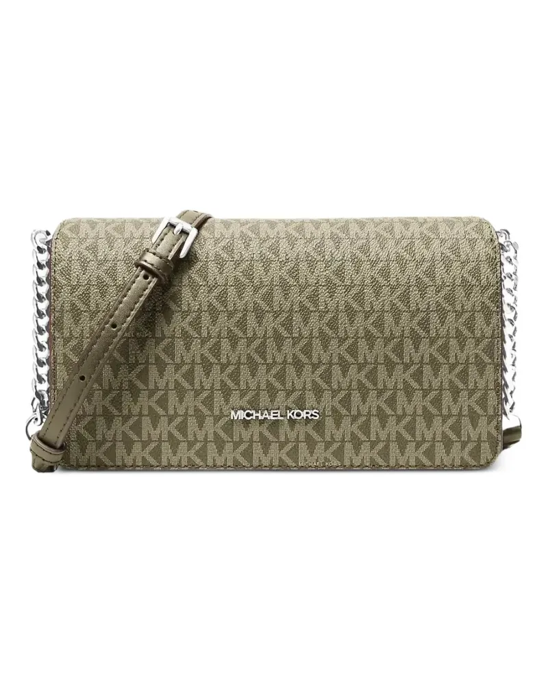 Michael Kors Jet Set Signature logo-print messenger bag - Grün Grün