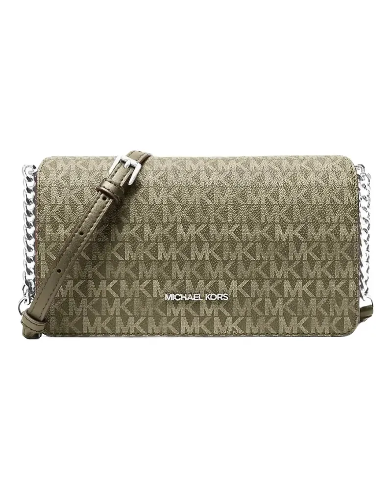 Michael Kors Jet Set Signature logo-print messenger bag - Grün Grün