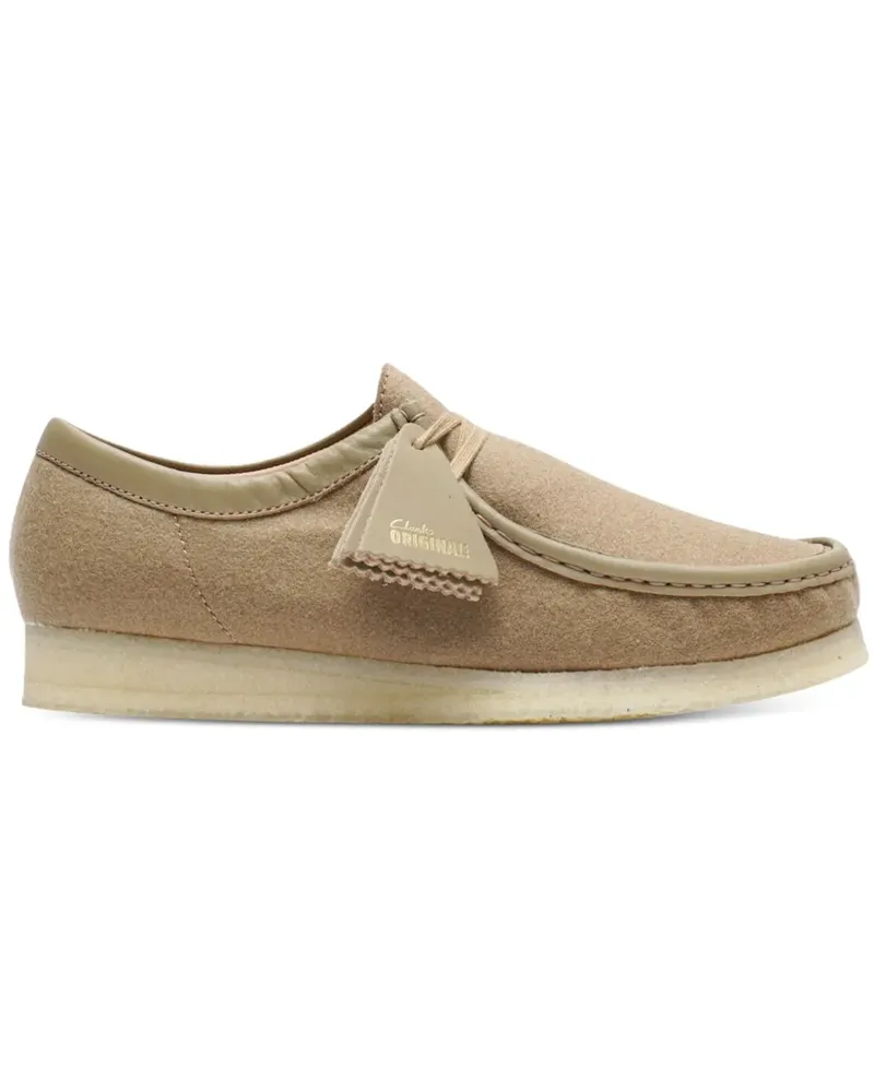 Clarks Wallabee "Camel Wool" Stiefel - Nude Nude
