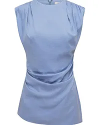 Rachel Gilbert Drapierte Aries Bluse Blau