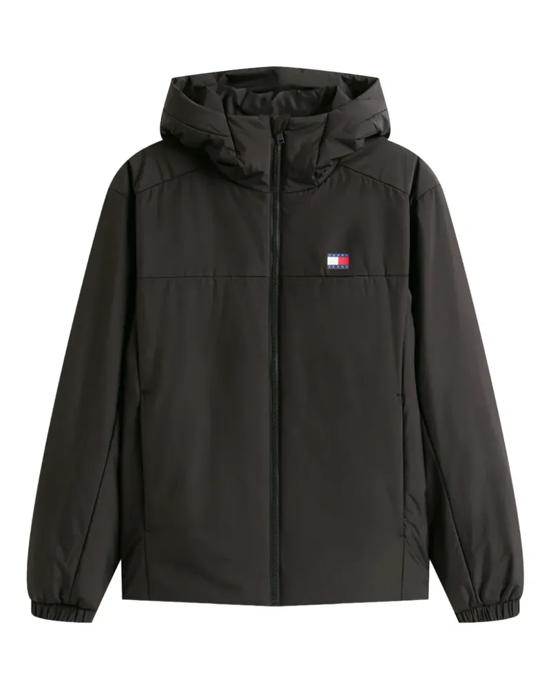 Tommy Hilfiger Jacke mit Logo-Patch - Schwarz Schwarz