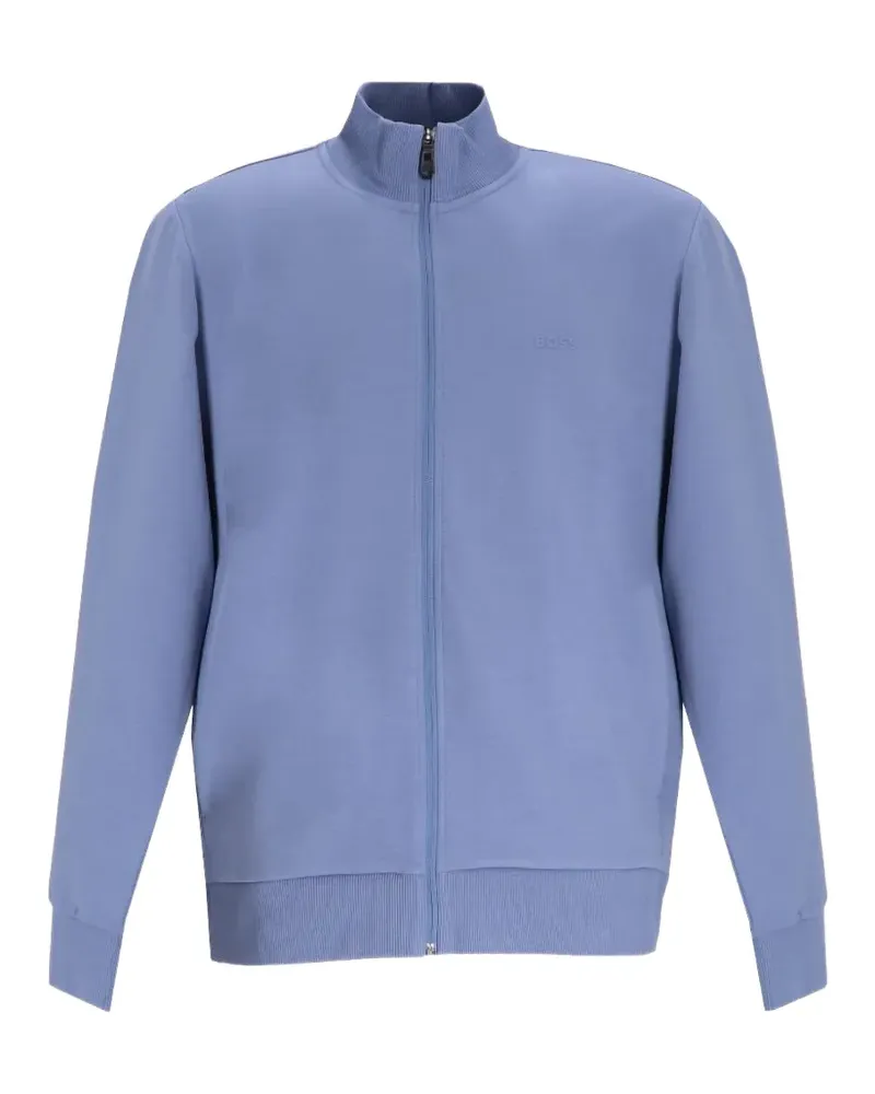 HUGO BOSS long-sleeve zip-up sweatshirt - Blau Blau