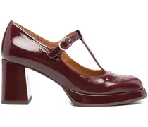 Pumps mit Blockabsatz 70mm - Rot