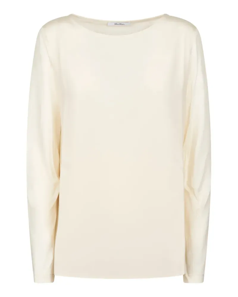 Max Mara boat-neck top - Nude Nude