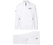 Jogginganzug mit Logo-Print - Weiß