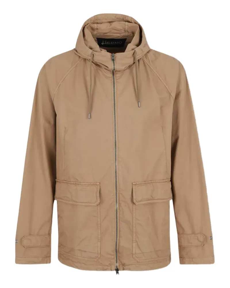 Herno hooded pocket jacket - Nude Nude