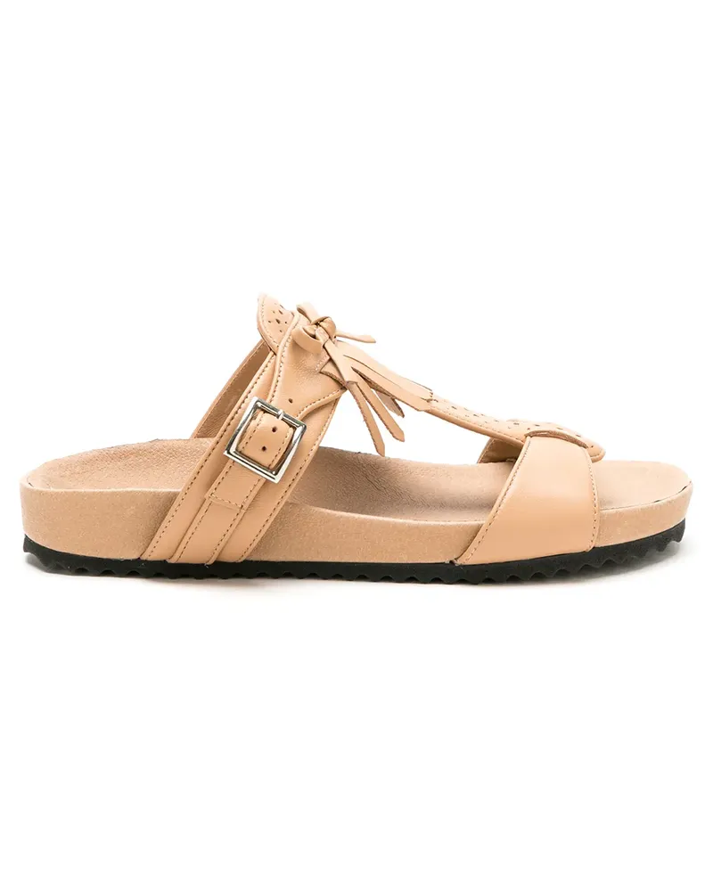 Sarah Chofakian Flache 'Oregon' Sandalen - Nude Nude
