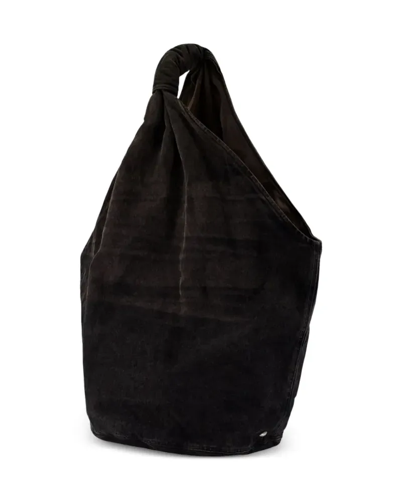 Our Legacy Drip Schultertasche aus Canvas - Blau Blau