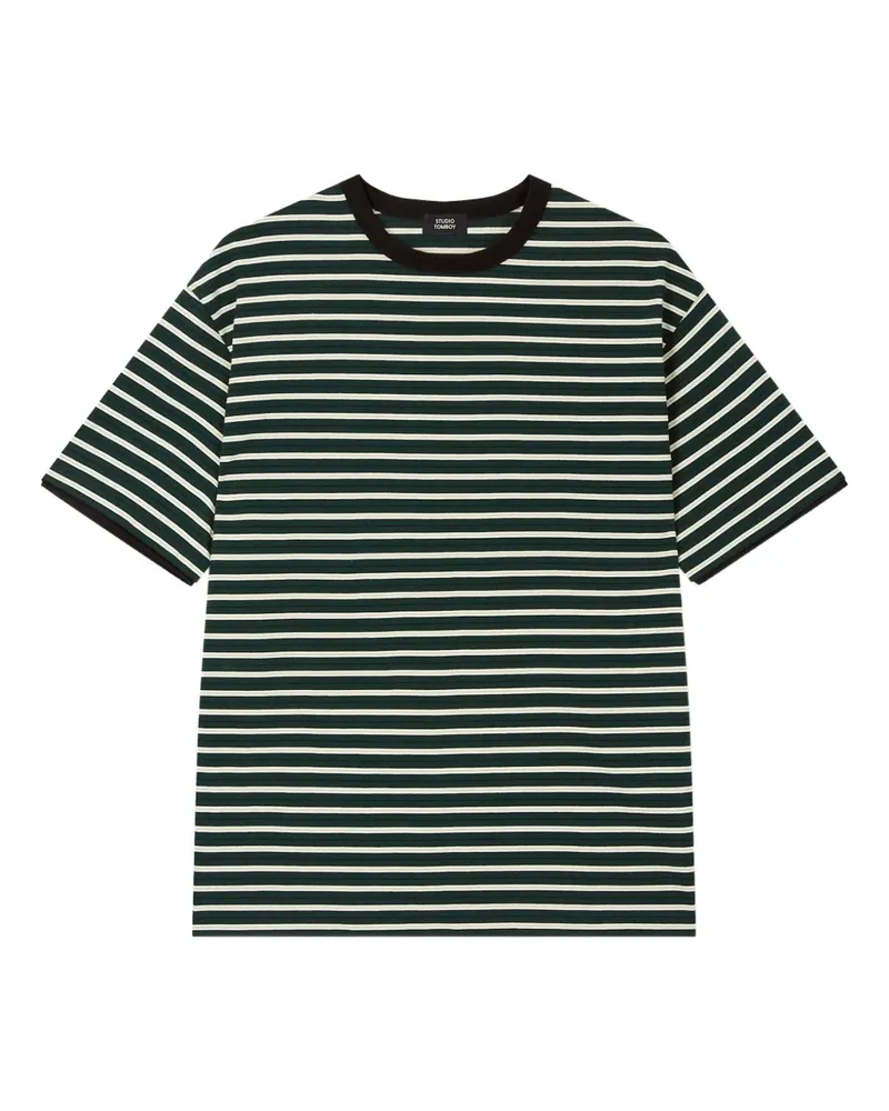 STUDIO TOMBOY Gestreiftes T-Shirt - Grün Grün